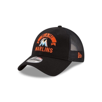 Miami Marlins Gorra | New Era MLB Stacked Classic 9twenty Adjustable Cap Mexico - Negros